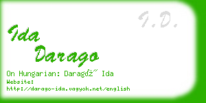 ida darago business card